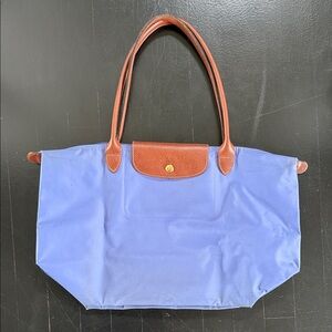 Longchamp Le Pliage Large Blue Shoulder Bag